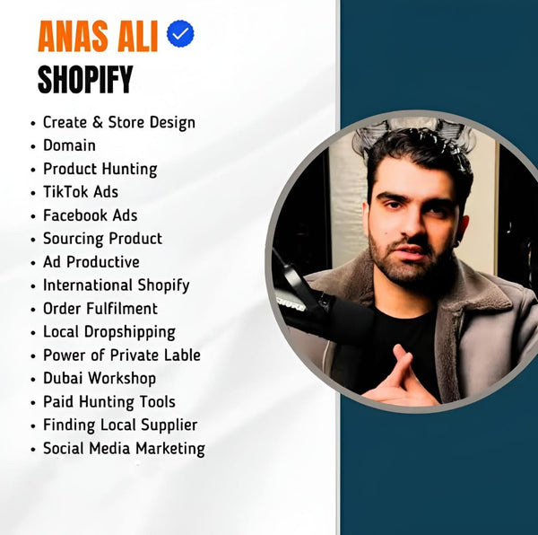 ANAS Ali SHOPIFY COURSE